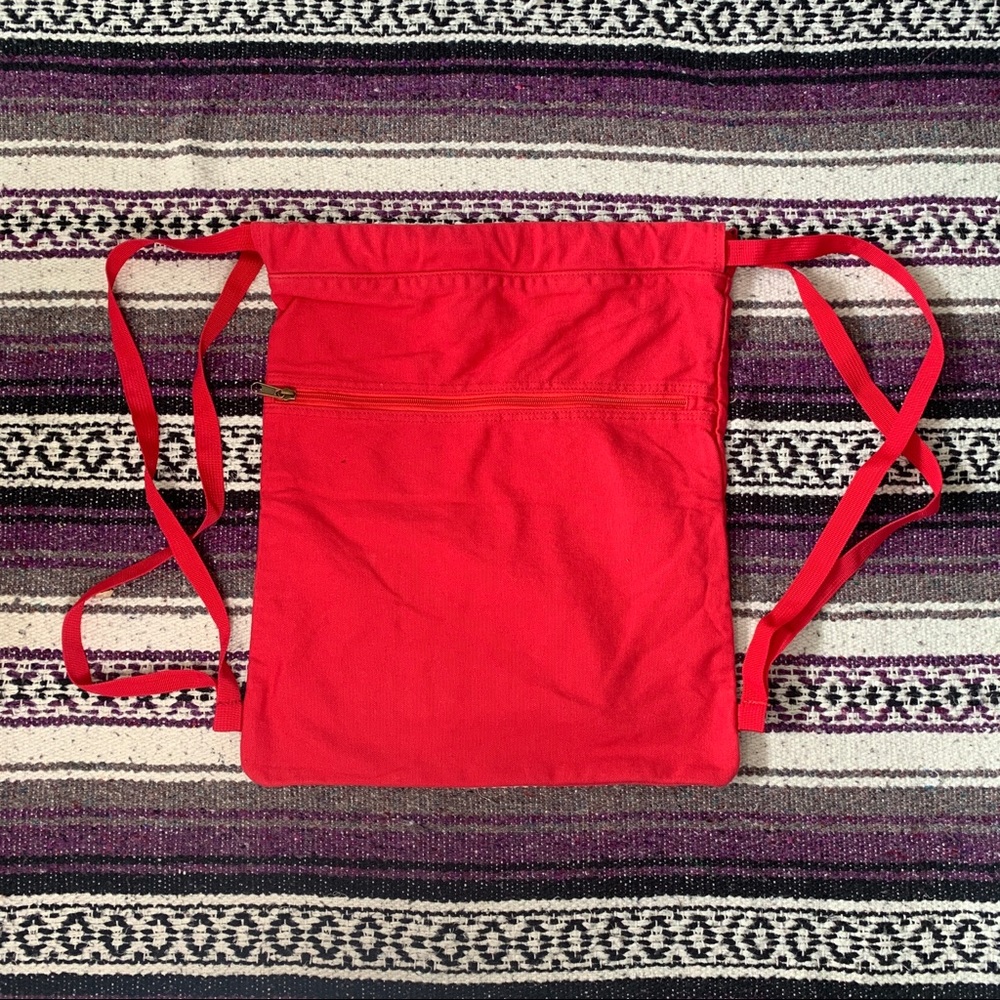 Comfort Colors Red Canvas Backpack